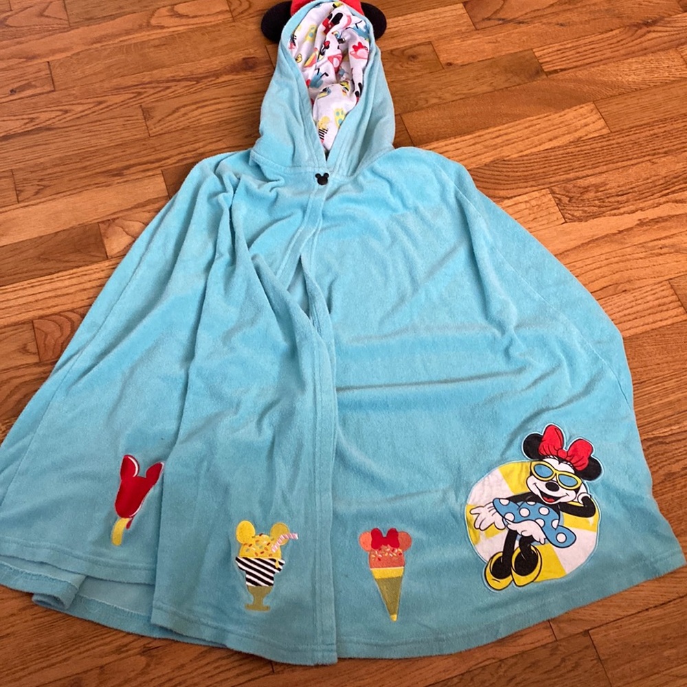 Disney snack Minnie Mouse pool terry cloth beach cover up Beach theme Cape - Picture 7 of 7